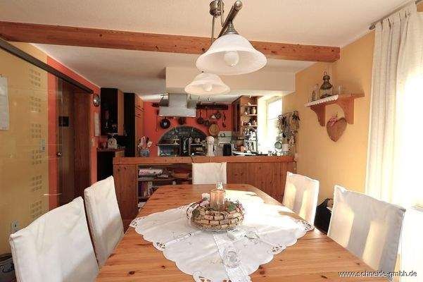Untergeschoss Küche und Essbereich