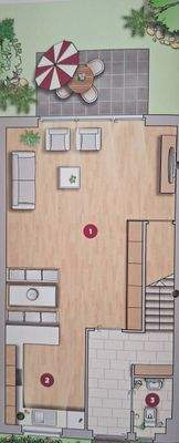 Grundriss EG mit Terrasse