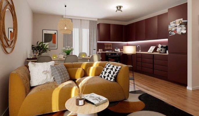 Im Wohnzimmer lässt es sich bestens entspannen