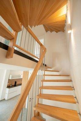 Musterhaus in Schönaich, Treppe