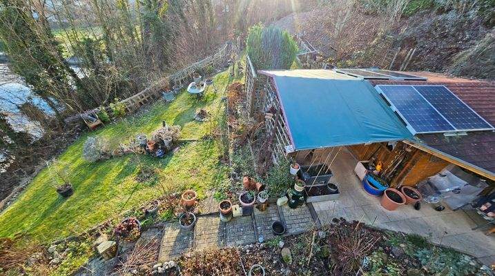 Gartenansicht von oben