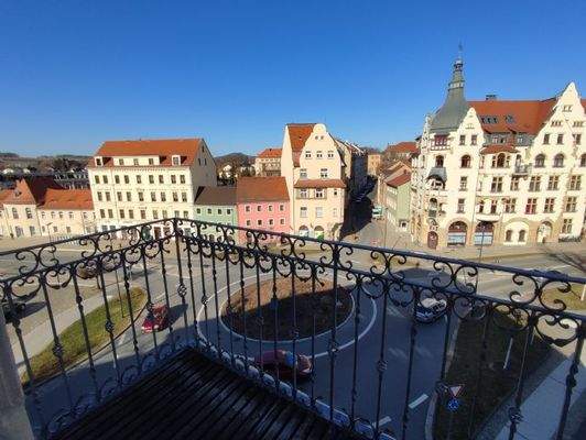 Blick vom Balkon
