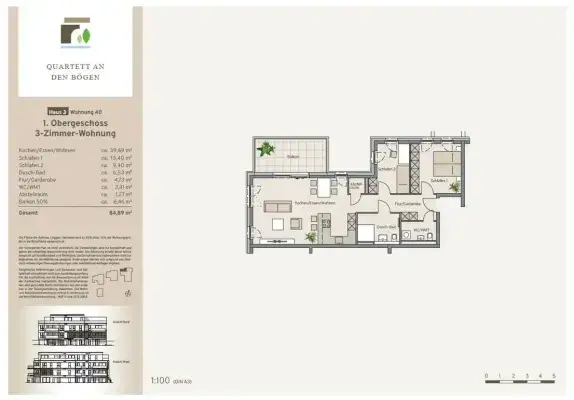 Haus 3 - Wohnung 40 - Kaufpreis 399.900 €