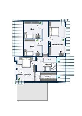 Grundriss Obergeschoß