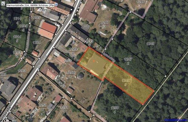 Lageplan-Topo_Schönau-Gebüg 1249-9