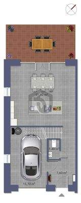 EG - Grundriss möbliert