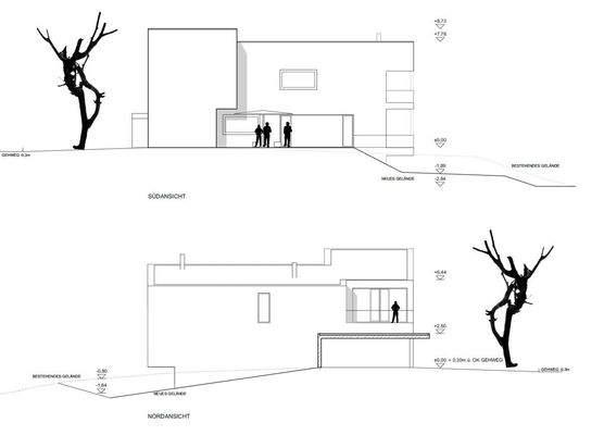 Ansicht Villenplanung NS