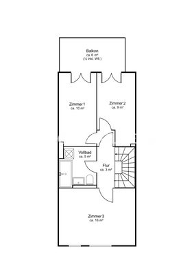 Grundriss 1. Obergeschoss