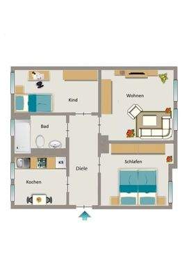 Grundriss beispielhaft