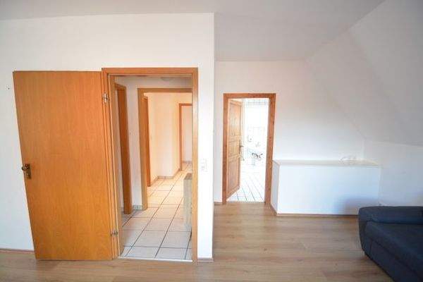 Wohnen OG Blick zum Flur