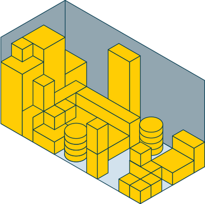 Viel Platz für Möbel, Werkzeuge, Material, Akten