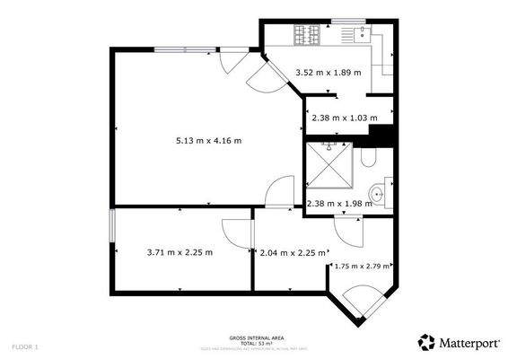 Grundriss der Wohneinheit