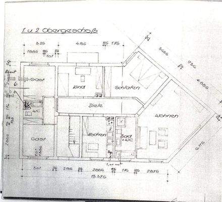 Grundriss Vorderhaus 1 - 1.+2.OG