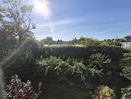 unverbauter Blick vom Balkon