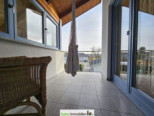 Loggia im OG zum Entspannen