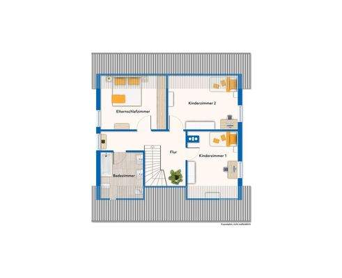 Grundriss vom Dachgeschoss