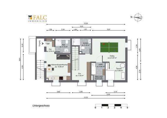 Genehmigtes Untergeschoss