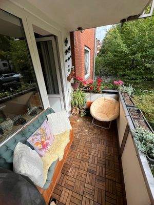 Blick auf den Balkon