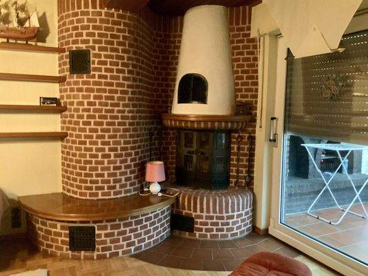 Kamin im Wohnzimmer
