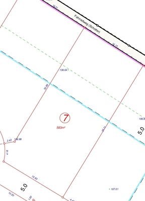 Grundstück Planauschnitt Teifläche 7