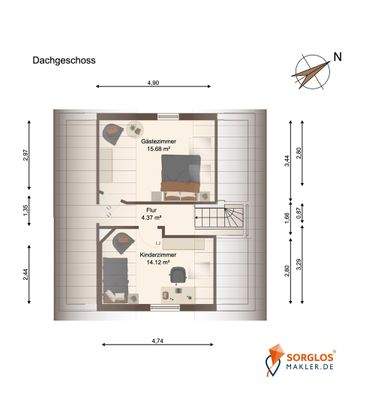 Grundriss Dachgeschoss