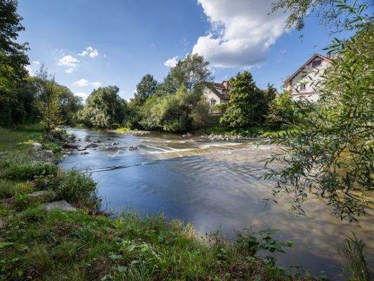 Steinen - Fluss Wiese