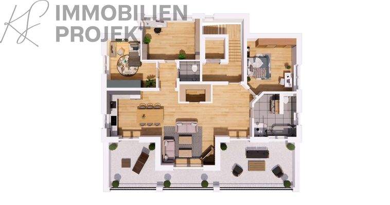 Penthouse Grundriss Top View