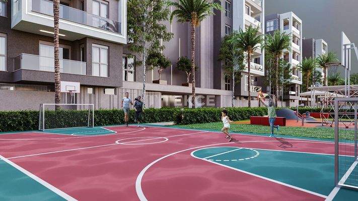 Flats for Sale in a Project with a Pool in Çankaya Antalya