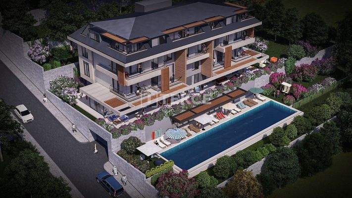 Elegant Apartments with Sea Views Amidst Nature in Alanya