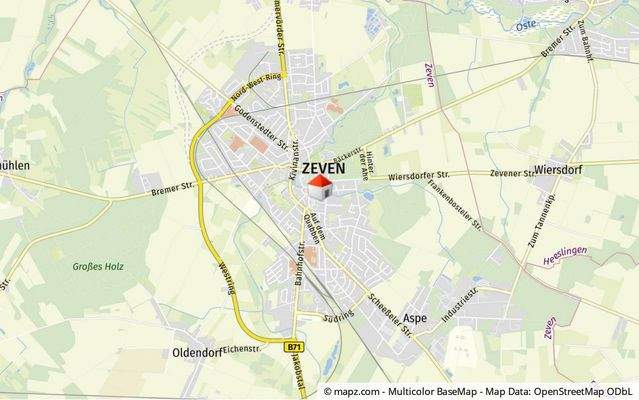 Lage in Zeven