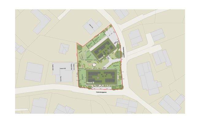 Fallenberggasse, Dornbirn-Lageplan