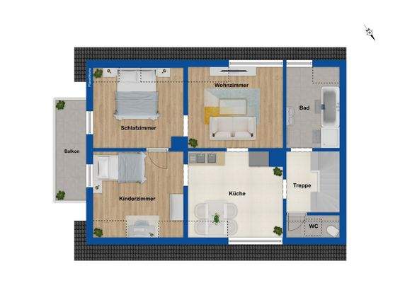 Grundriss Obergeschoss