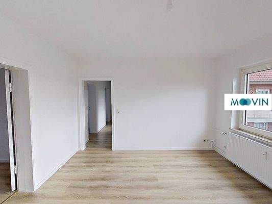 Ansicht II: Wohn- und Esszimmer