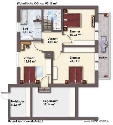 Grundriss OG ohne Maßstab