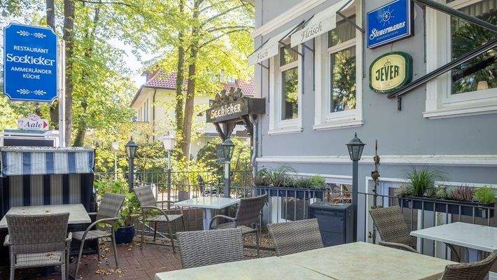 Terrasse vor dem Restaurant