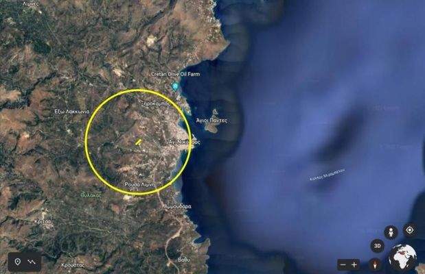 Kreta, Agios Nikolaos: Baugrundstück mit Meerblick zu verkaufen