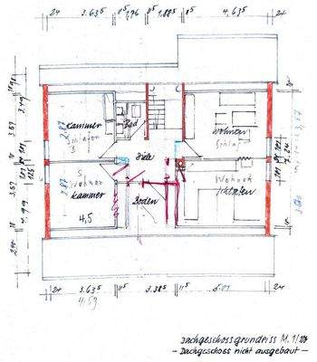 Grundriss Dachgeschoss