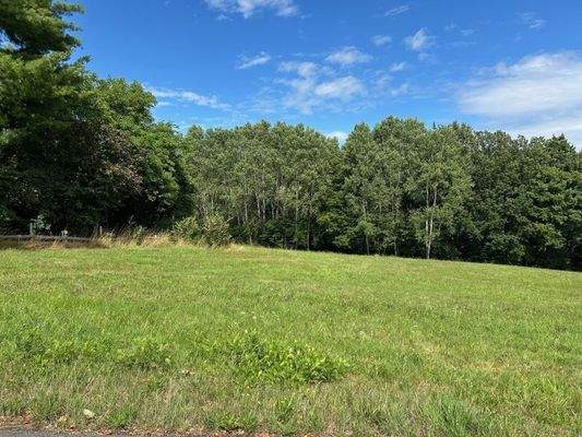 Blick auf das Grundstück