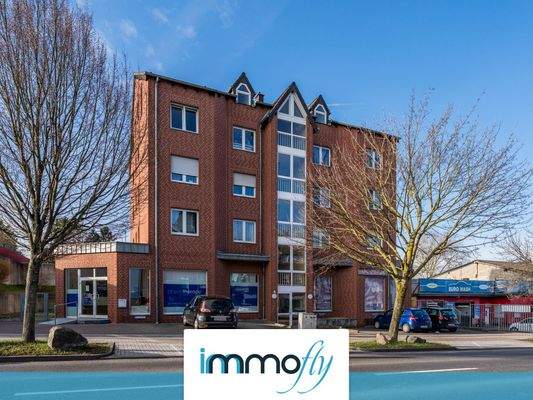 Hausansicht mit Maske