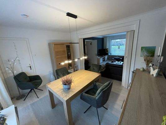 Das Ess- und Wohnzimmer