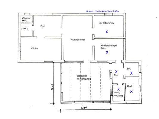 Grundriss mit Raumbezeichnung