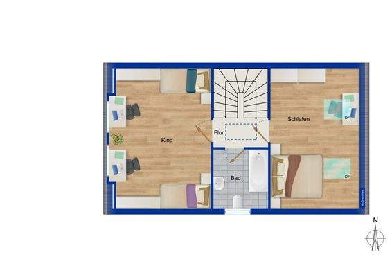 Grundriss Obergeschoss