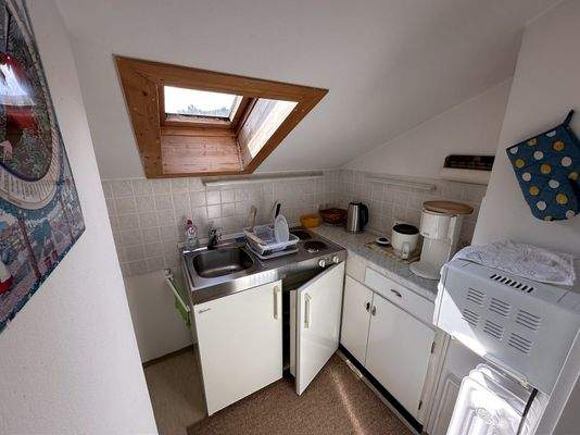 Küche im Dachgeschoss