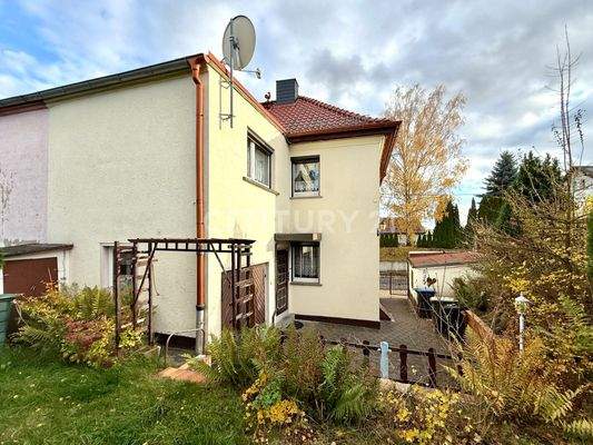 Hinteransicht des Hauses