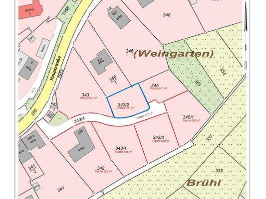 Lageplan Flst. 343-2