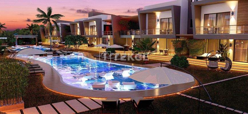 2+1 Apartments with Gardens and Terraces in North Cyprus