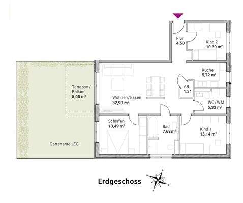 Wohnung 32 (Wohnungstyp C)