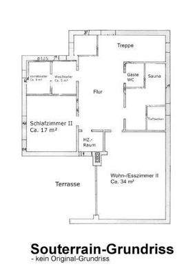 Souterrain-Grundriss