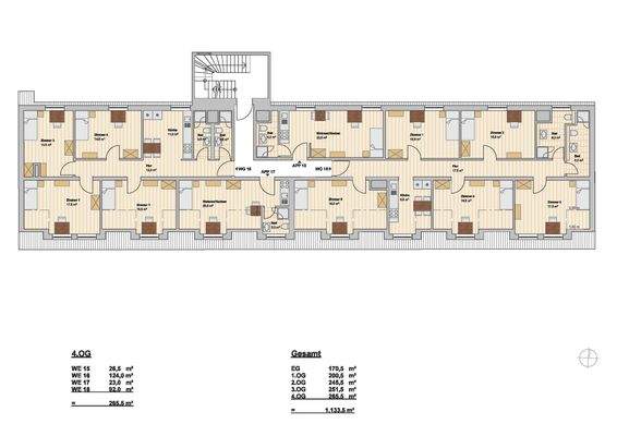 Grundriss 4. Obergeschoss