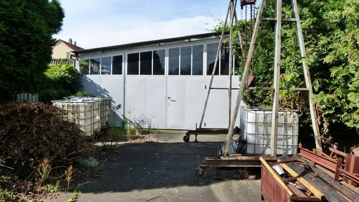Lagerhalle im hinteren Grundstücksteil